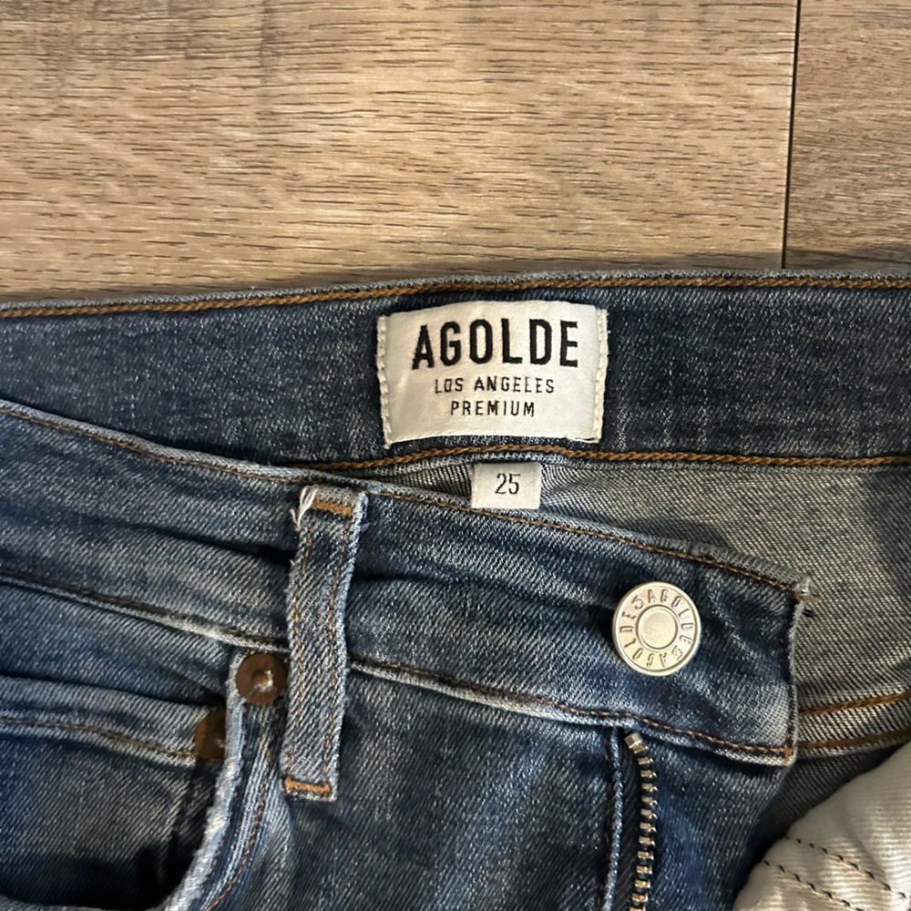 AGOLDE | Distressed Crop Jeans